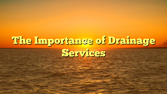 The Importance of Drainage Services