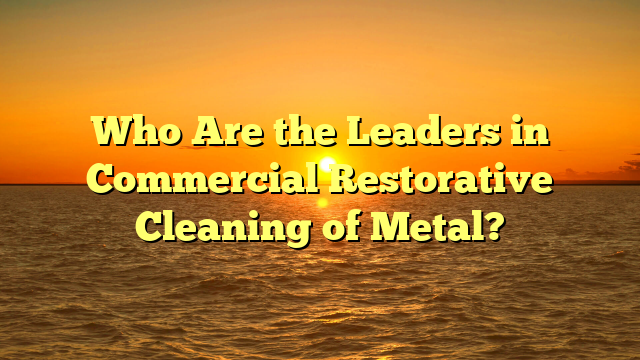 Who Are the Leaders in Commercial Restorative Cleaning of Metal?
