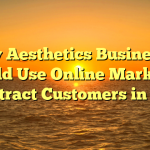 Why Aesthetics Businesses Should Use Online Marketing to Attract Customers in 2022