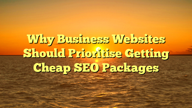 Why Business Websites Should Prioritise Getting Cheap SEO Packages