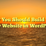 Why You Should Build Your New Website in WordPress