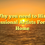 Why you need to Hire Professional Artists For Your Home
